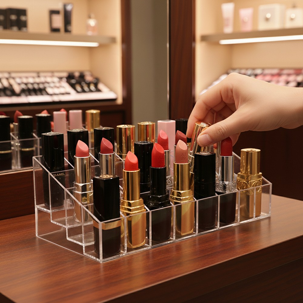 아크릴 립스틱 보관 진열대 계단식 화장소품 6,950원