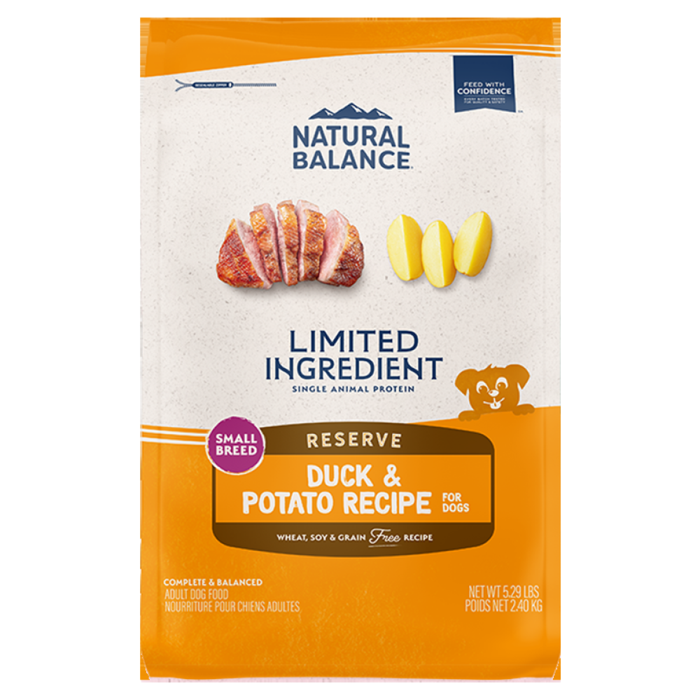 내추럴발란스 LI 리저브 그레인프리 오리&감자 스몰브리드 도그푸드, 2.41kg, 1개, 오리+감자 39,750원