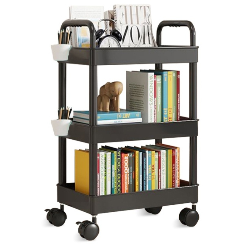 마벨인홈 공간활용 이동식 슬림 책장 감성 트롤리, 블랙, 3단 15,700원