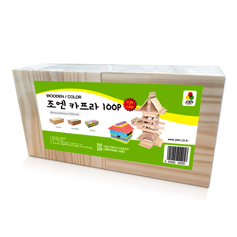 조엔 카프라 원목블록 100p, 단일 색상, 1개 9,000원