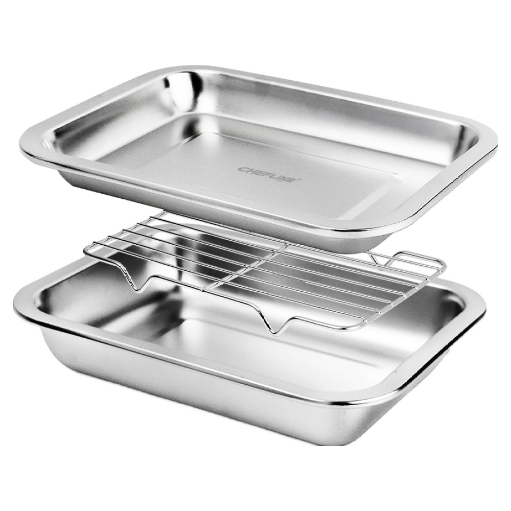 셰프라인 연마제 걱정없는 셰프라인 스텐 트레이 세트, 셰프라인 스텐 트레이세트 1호 바트, 1세트 13,900원