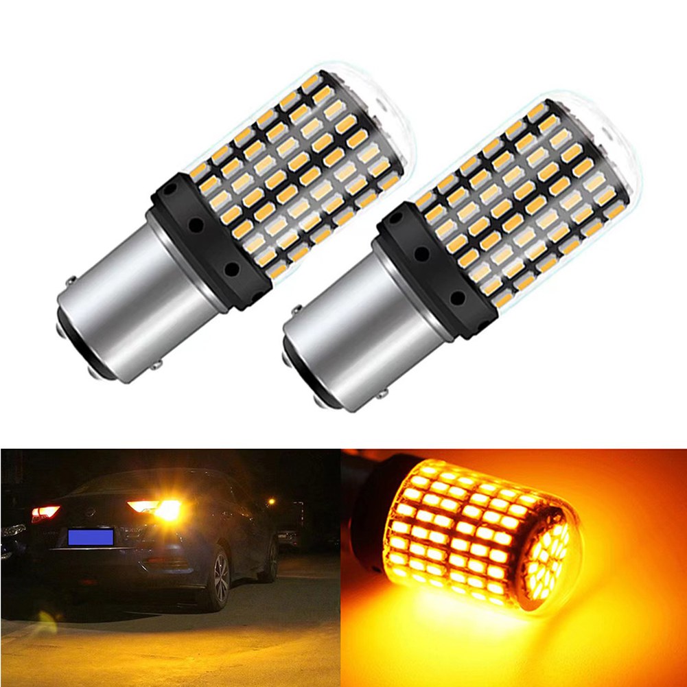 2x 1156/1157 144SMD BAU15S PY21W LED 방향 지시등 테일 전구 Canbus 12V 8,800원