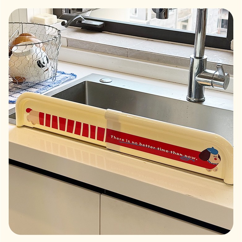 요펜스 신축형 씽크대문 물막이 물튀김방지 설거지 물막이 공간 절약  싱크대앞 물막이 배수 수납 겸용 9,990원