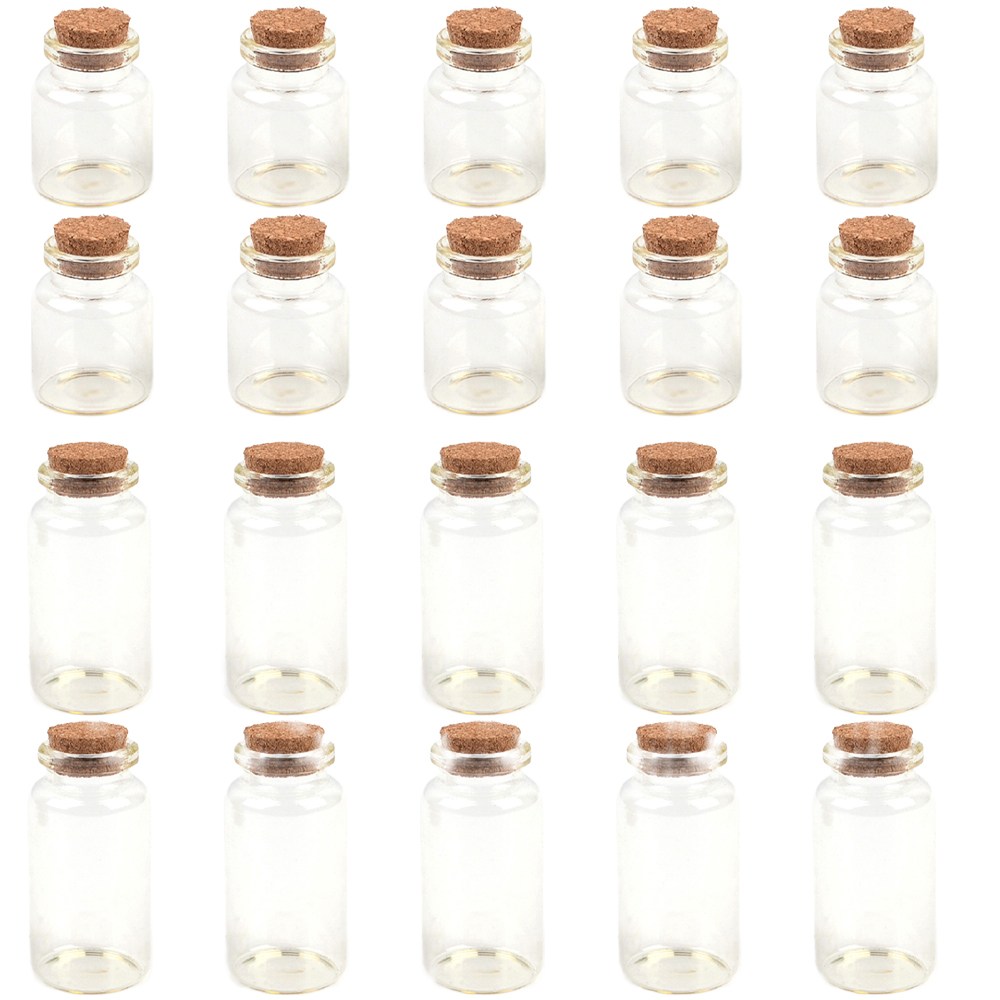 골든트리 미니 소형 코르크 마개 뚜껑 원형 유리병 DP 전시용 코르크병 악세사리 공병, 1세트, 27ml 9,100원