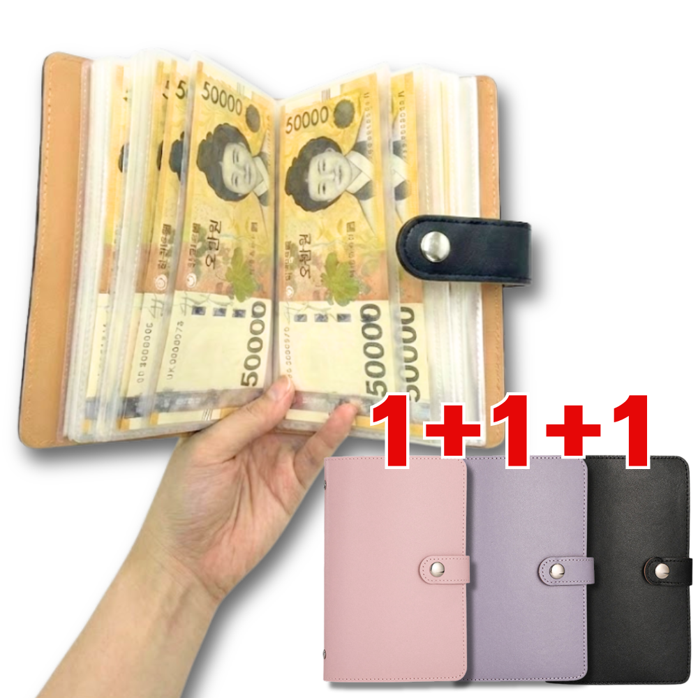 머니큐 현금 바인더 지폐 수납 저축 무지출 챌린지 24,800원