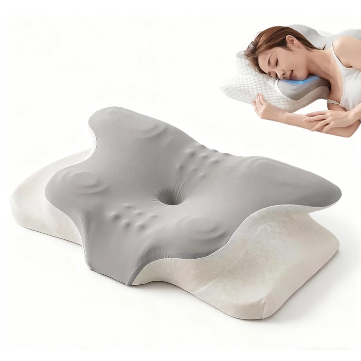 Mosashoe 나비잠 베개 메모리폼 경추베개 목편한 수면 목베개 옆으로자는 베개 26,800원