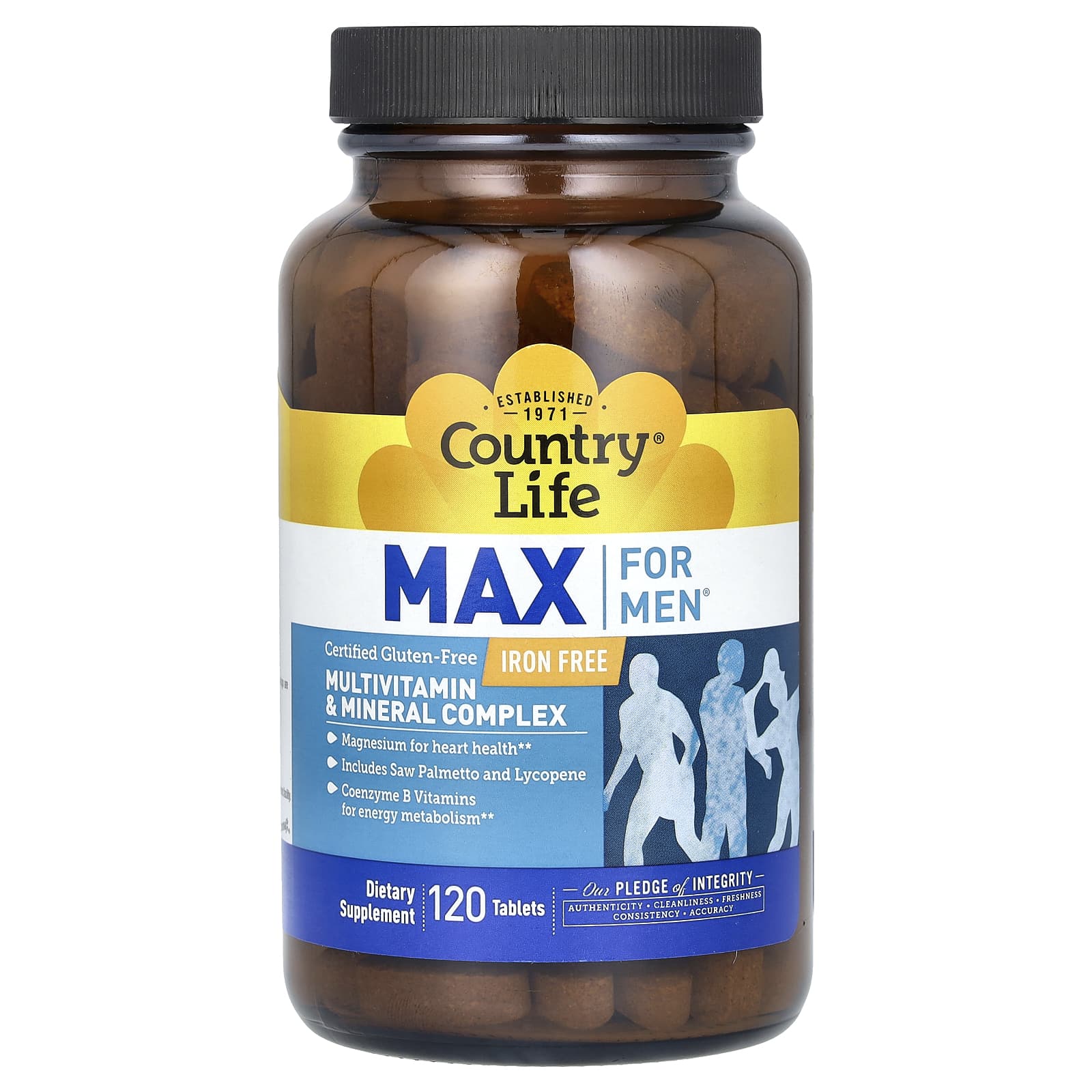 Country Life Max for Men 종합비타민 & 미네랄 복합체 철분 무함유 120정 76,450원