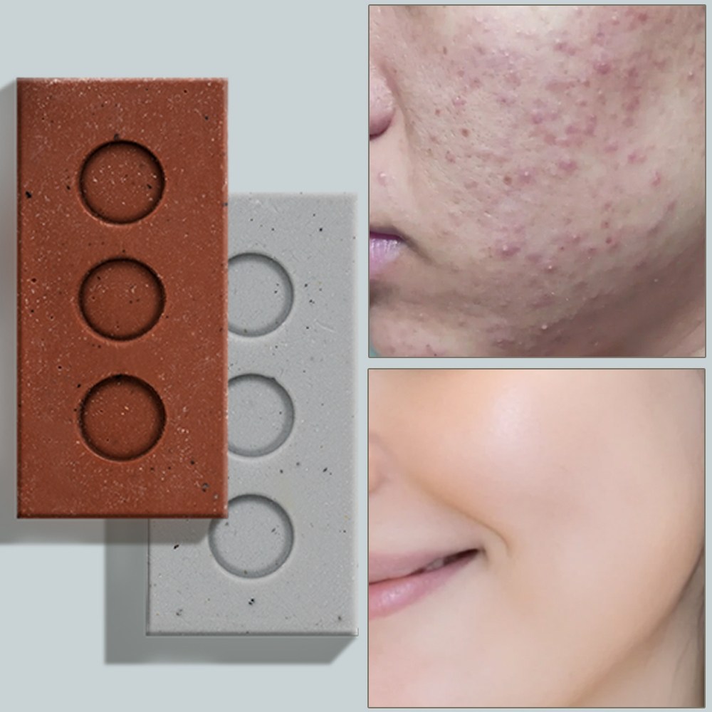 브릭커 벽돌비누 CP 천연비누 머드팩 고체팩 세트 35,500원