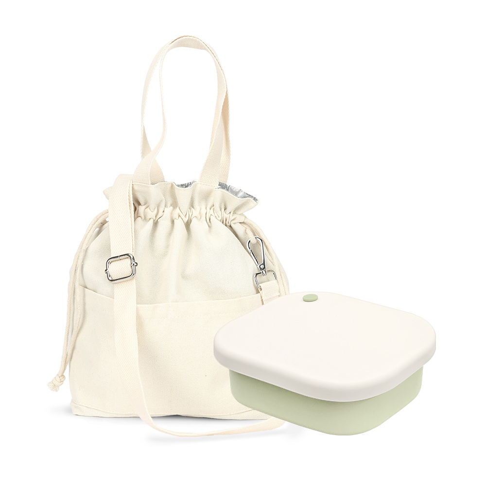 온다온 실리콘 도시락통 + 보온보냉백 세트 직장인 전자레인지 런치박스 15,900원