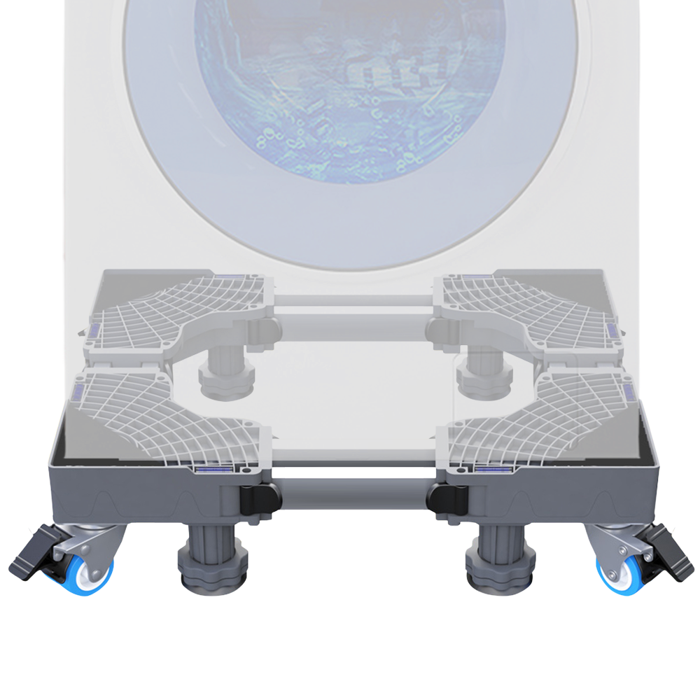 세탁기 받침대 더블 프레임 이동식 드럼 통돌이 건조기 소음차단, 1개, NZ-DOUB-R4-GRAY 39,900원