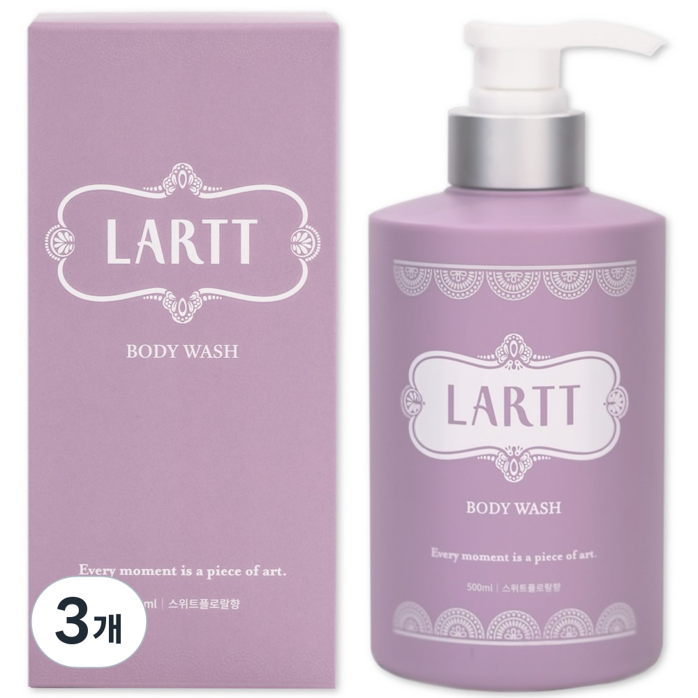 라르트 노네랄 노인냄새 땀 체취 제거 천연 바디워시 스위트플로랄향, 500ml, 3개 45,800원