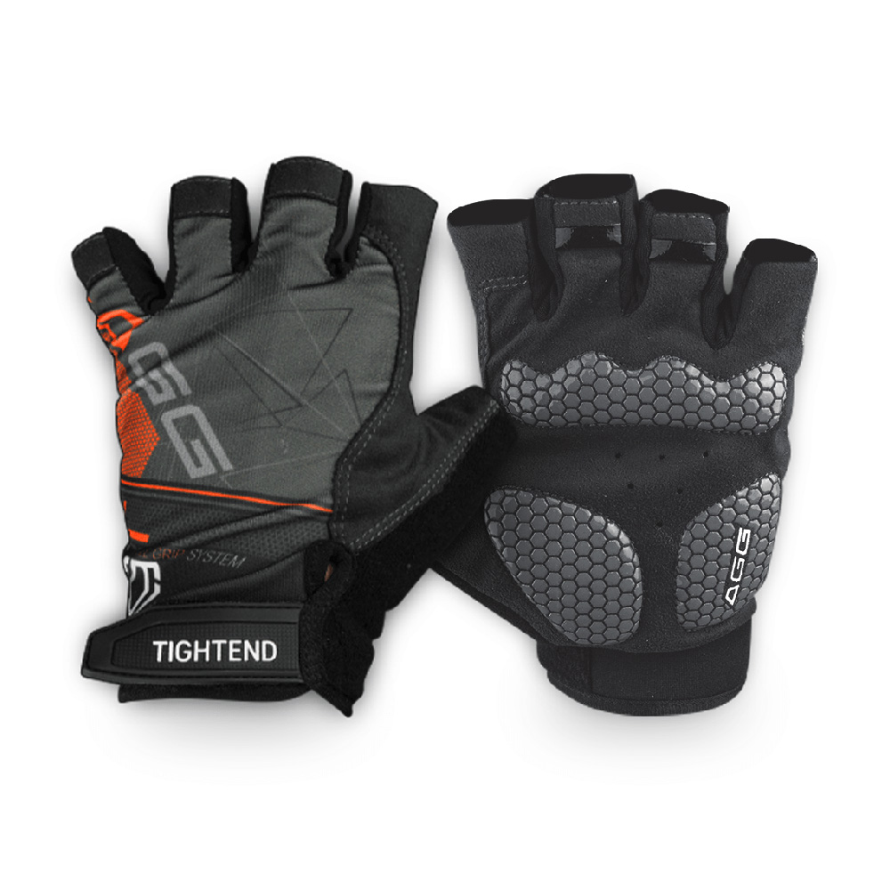 타이트엔드 AGG 쿠션 패드 자전거 반장갑, 오렌지 + 블랙, 1개 15,800원