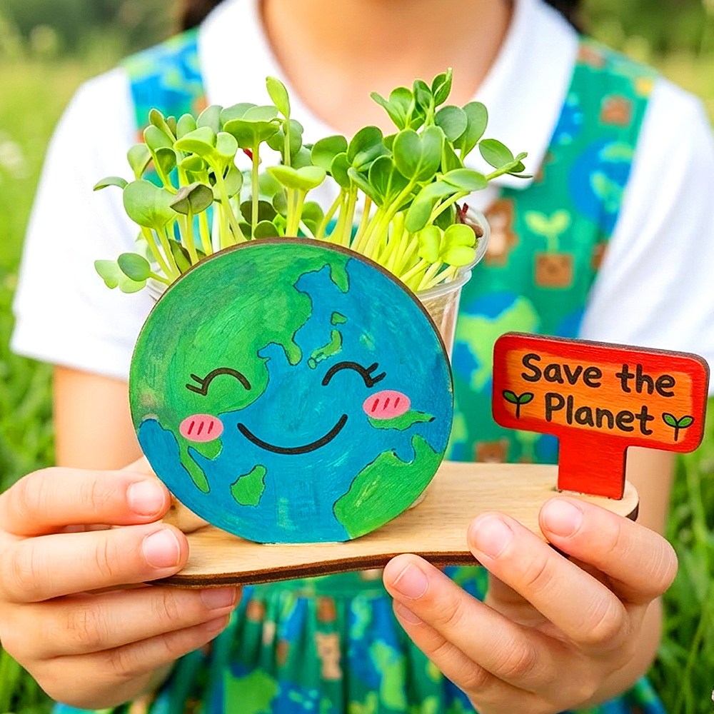 어린이집 식목일키트 무순씨앗 새싹 키우기 식물키우기 화분 키트 유아 초등 유치원 2,210원