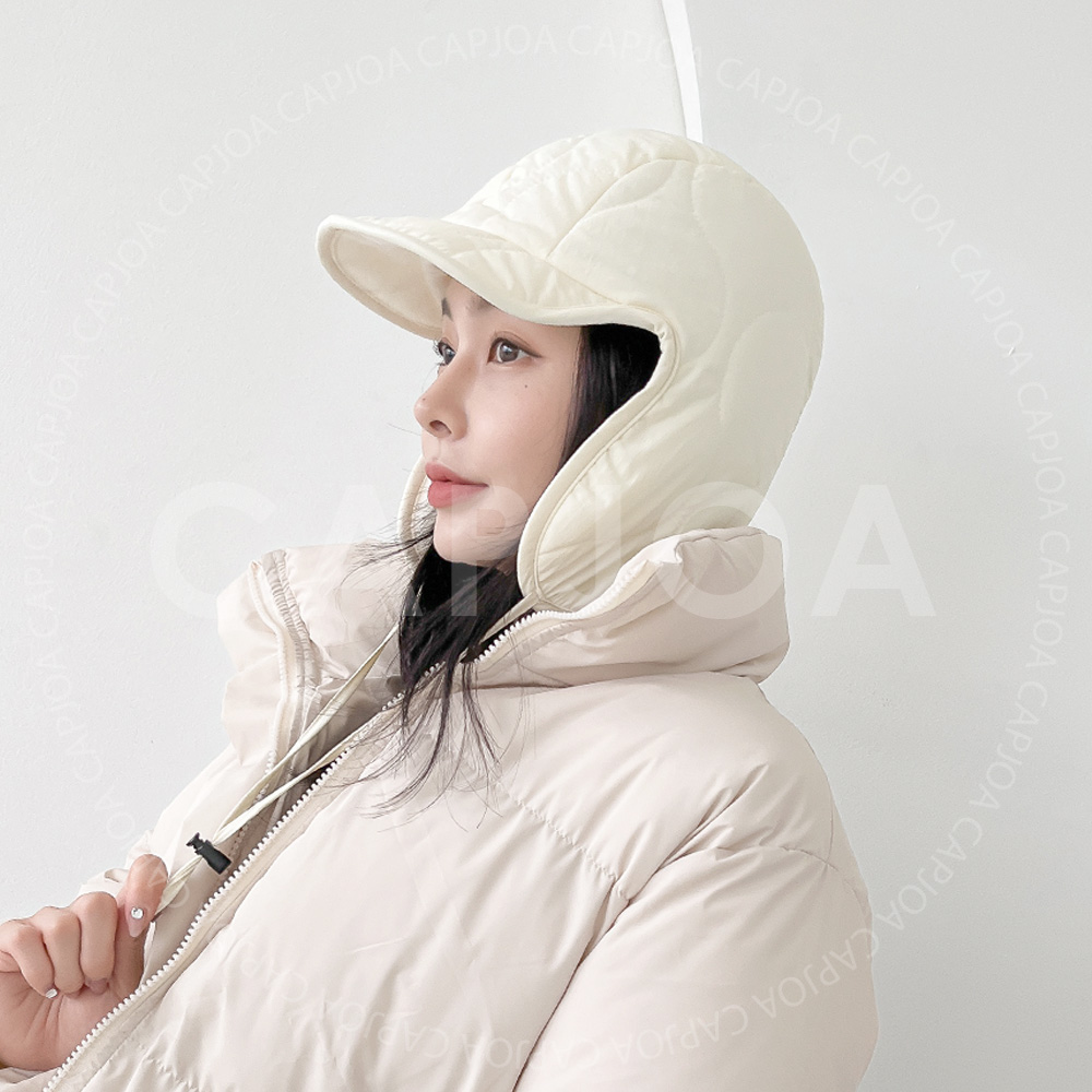 경량 퀼팅 누빔 양면 리버시블 남녀공용 귀달이 겨울 모자 20,900원