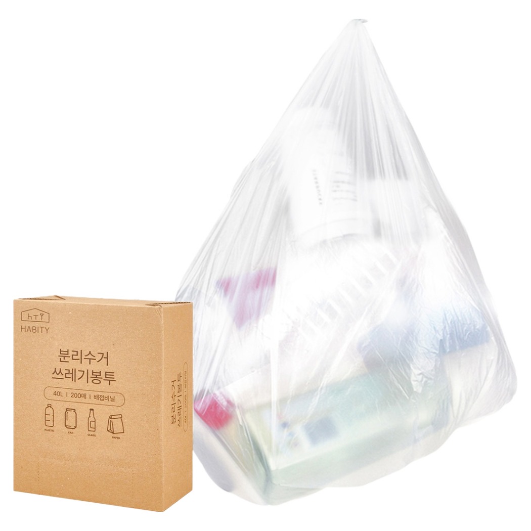 하비티 배접 분리수거 쓰레기 비닐봉투 박스포장 200매 8,950원