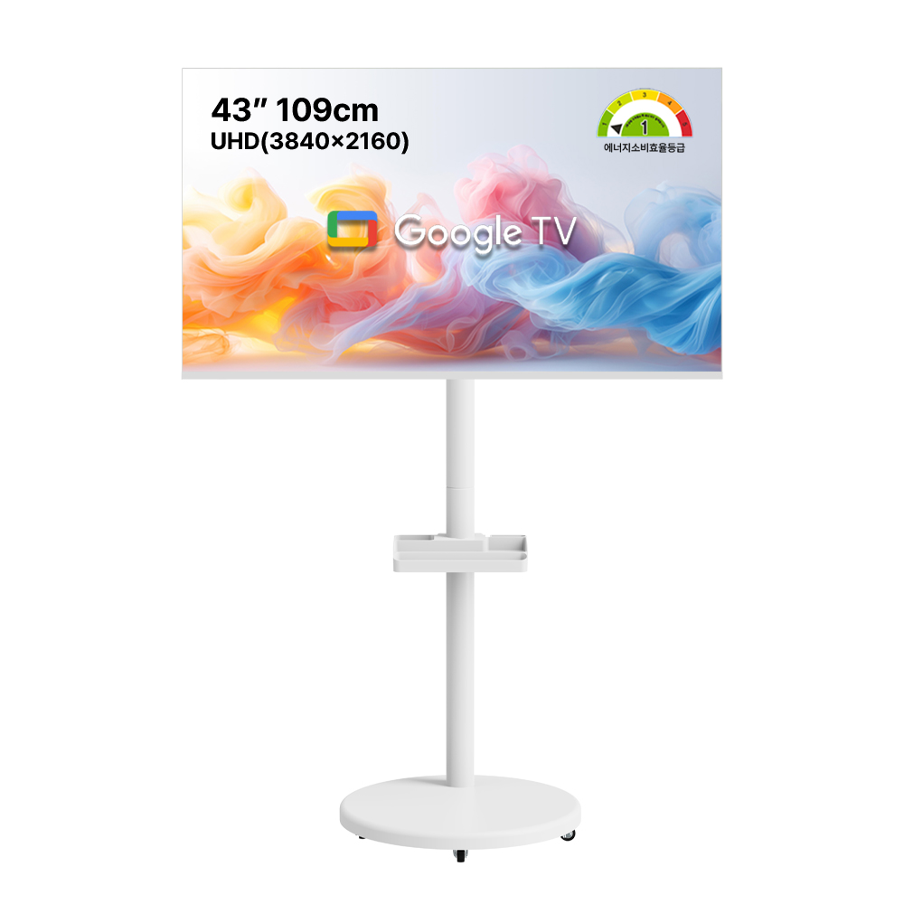스타인즈 43인치 구글 스마트 UHD TV 무빙스탠드 /삼탠바이미/중탠바이미 318,990원