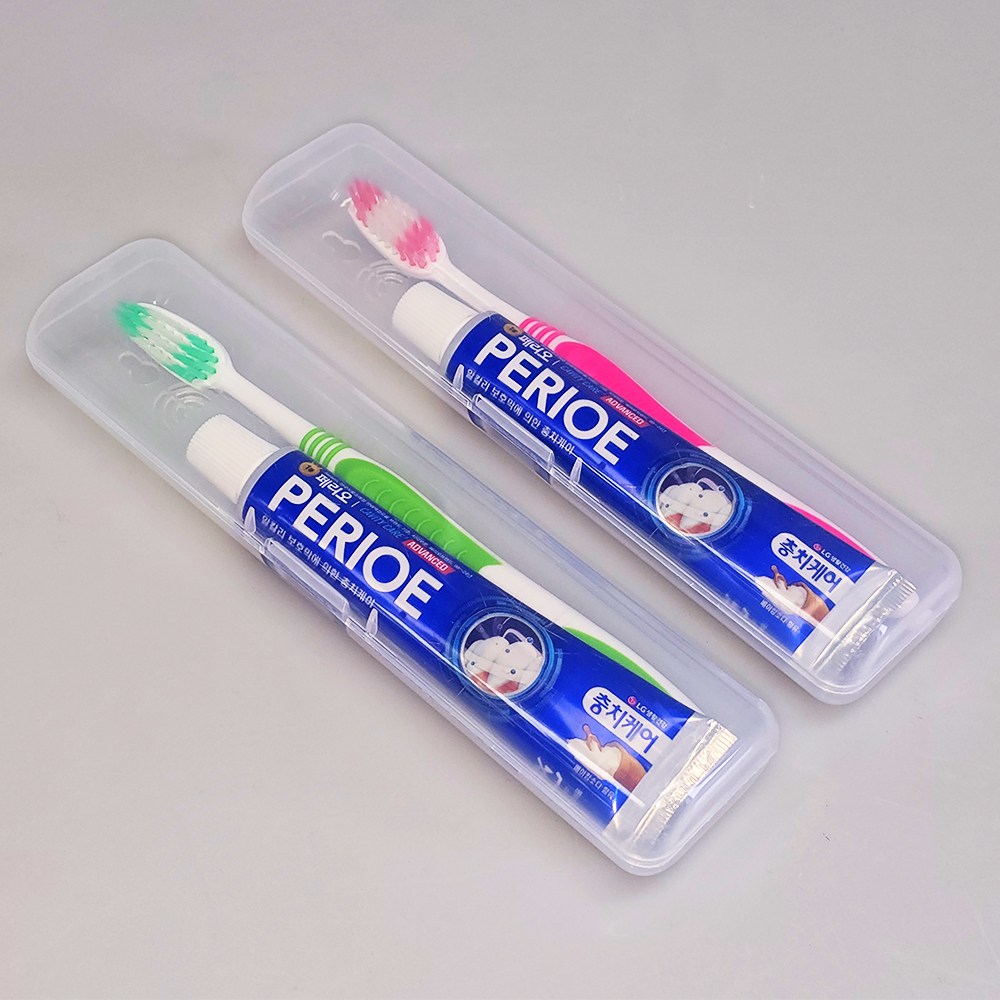 페리오 엘지 치약 칫솔 세트 휴대용 여행 양치 케이스 7,000원