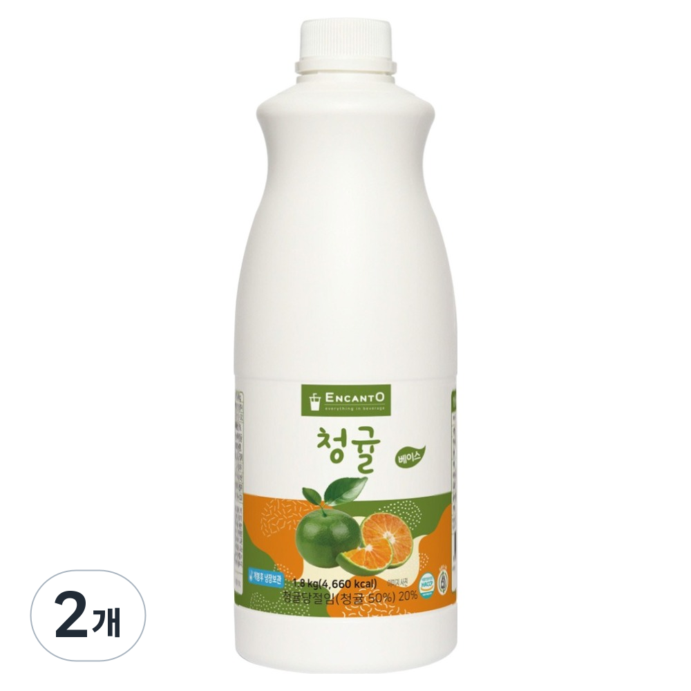 엔칸토 청귤 음료베이스, 2개, 1.4L 38,000원
