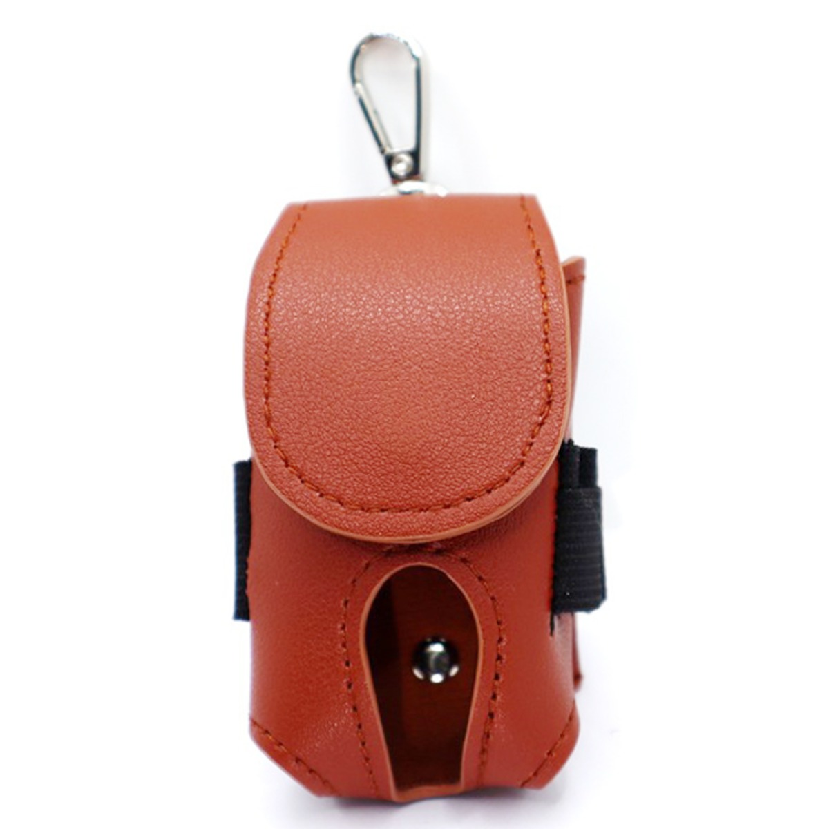 풀커버 레더 골프공 2구 파우치 볼 케이스 가죽 주머니 가방, 3개, 브라운 24,630원