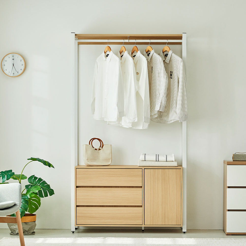 [모던하우스가구]스탠다드 드레스룸 W1200 서랍수납장형 세트 296,100원