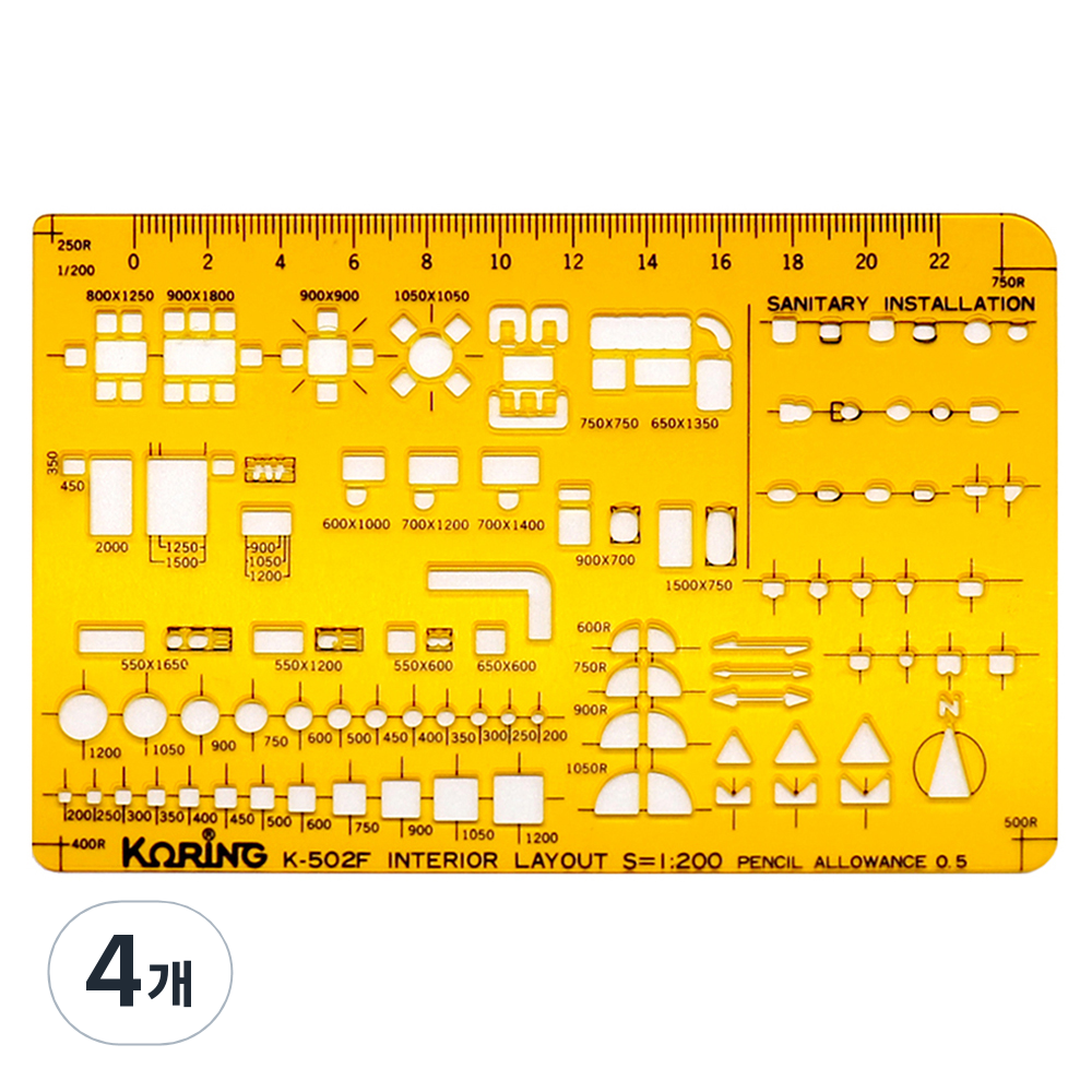 코링 가구 형판 자 1 / 200 K-502 33,500원