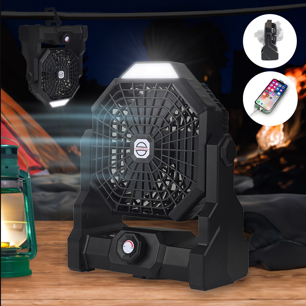 루트나인 고출력 BLDC 캠핑 탁상용 무선 선풍기, 딥블랙, RN-X3 (일반형) 36,900원