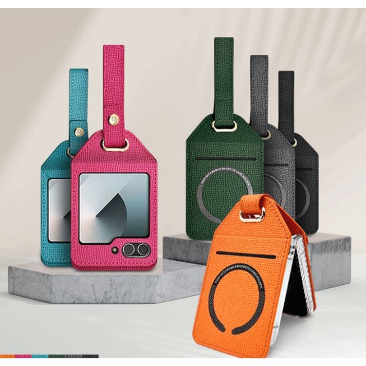 갤럭시 Z플립5 SM-F731N 한지가죽 오각링 휴대폰 케이스 13,700원