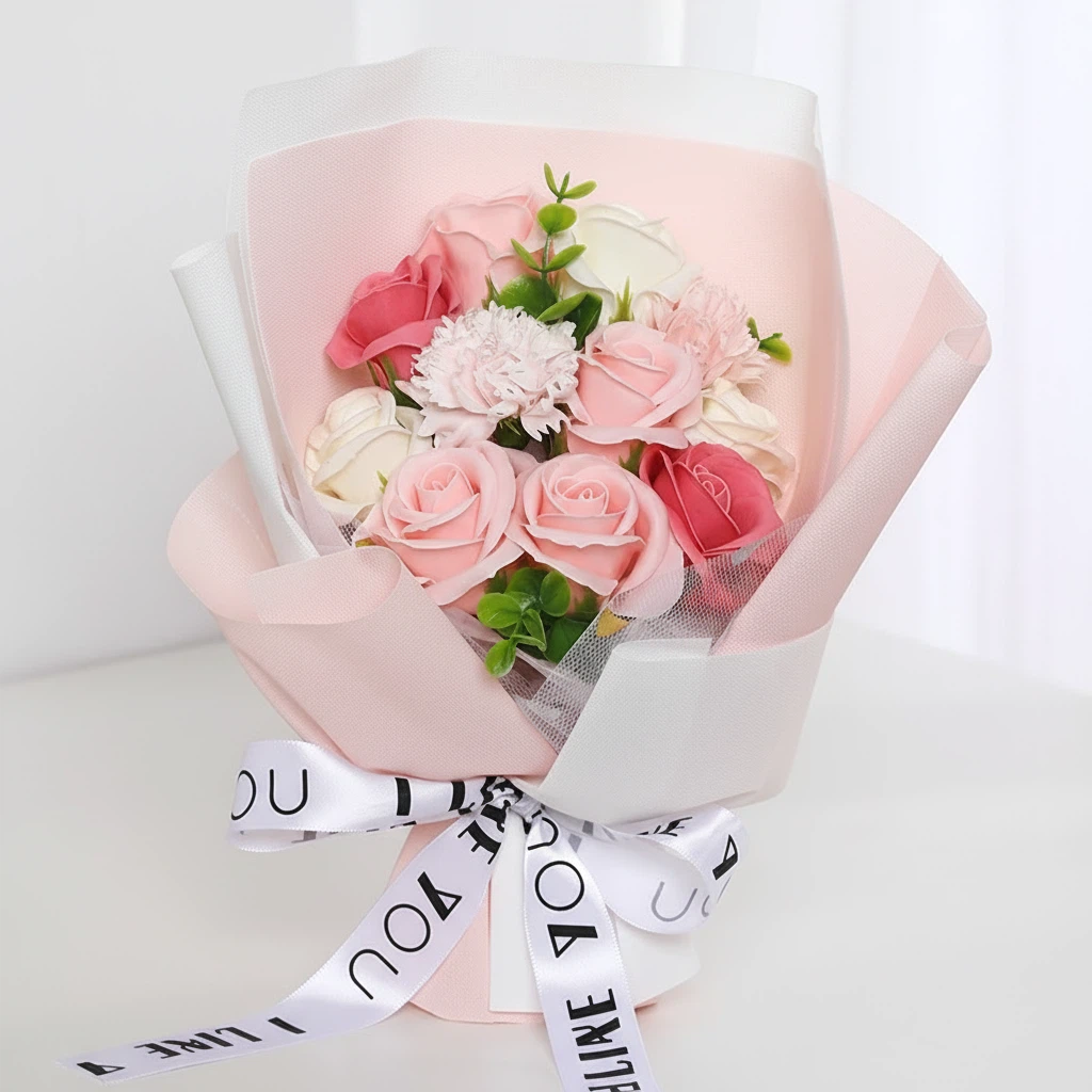 ONAKY 장미 카네이션 졸업식 비누 꽃다발 화이트데이 시들지않는꽃 16,900원