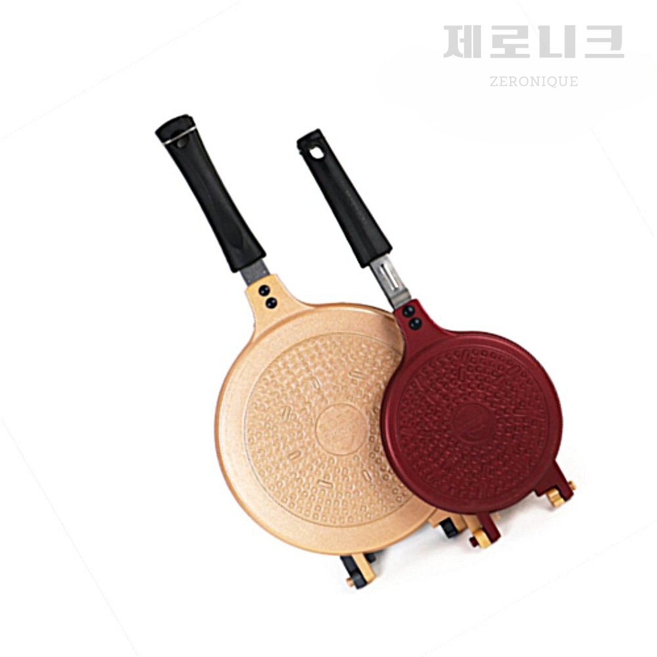 제로니크 인덕션 호환 홈베이킹 크로플 양면 와플팬, 1개, 22cm 34,700원