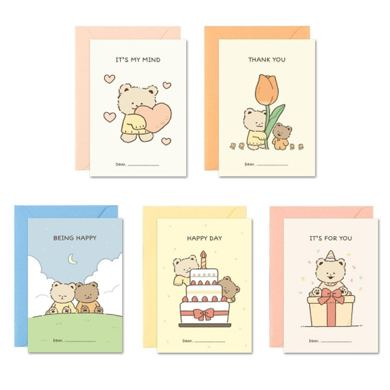 대시앤도트 부시시 베어 메시지 카드 13,300원