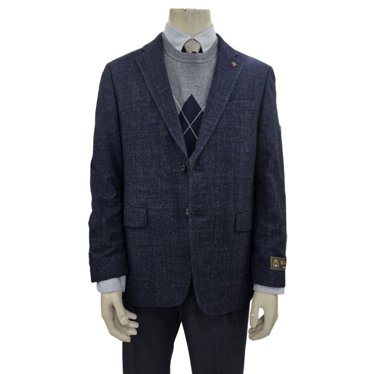 인디안 웰메이드 울아파카혼방 등판누빔 체크 일반핏 콤비자켓 MAC FF3W 9311 158,000원