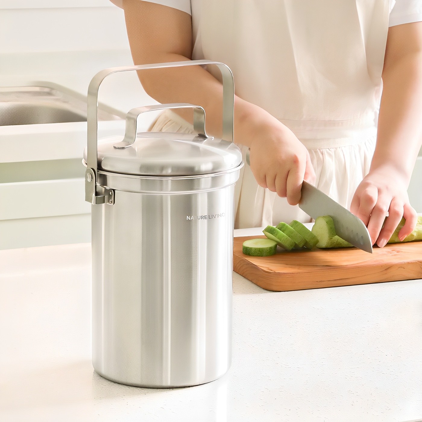 네이쳐리빙 올스텐 304 주방 음식물쓰레기통 3L 19,710원