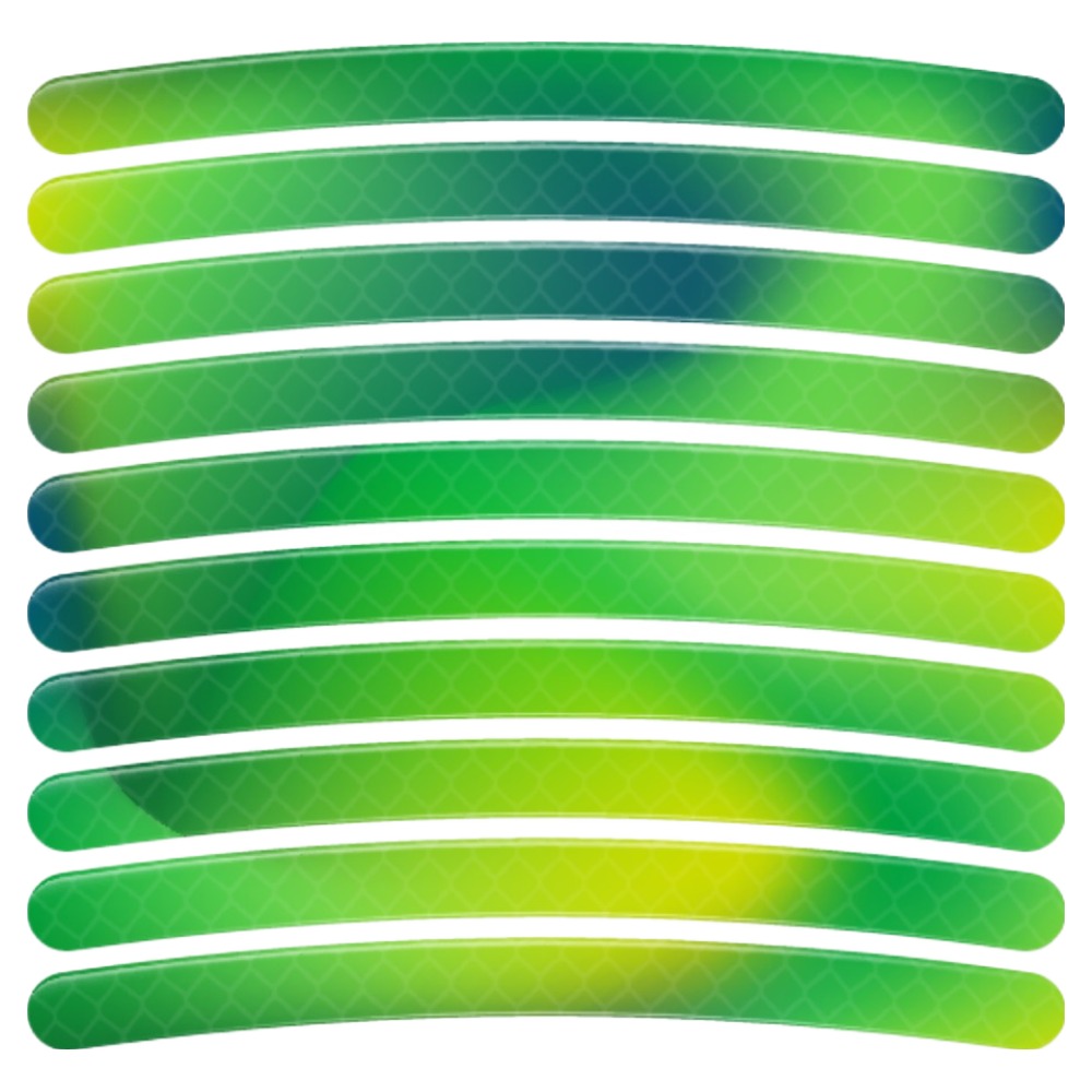 스코라 야간 시인성 휠 반사 스티커 오로라 그린 7mm x 9cm 40p, 오로라 그린, 1개 4,650원