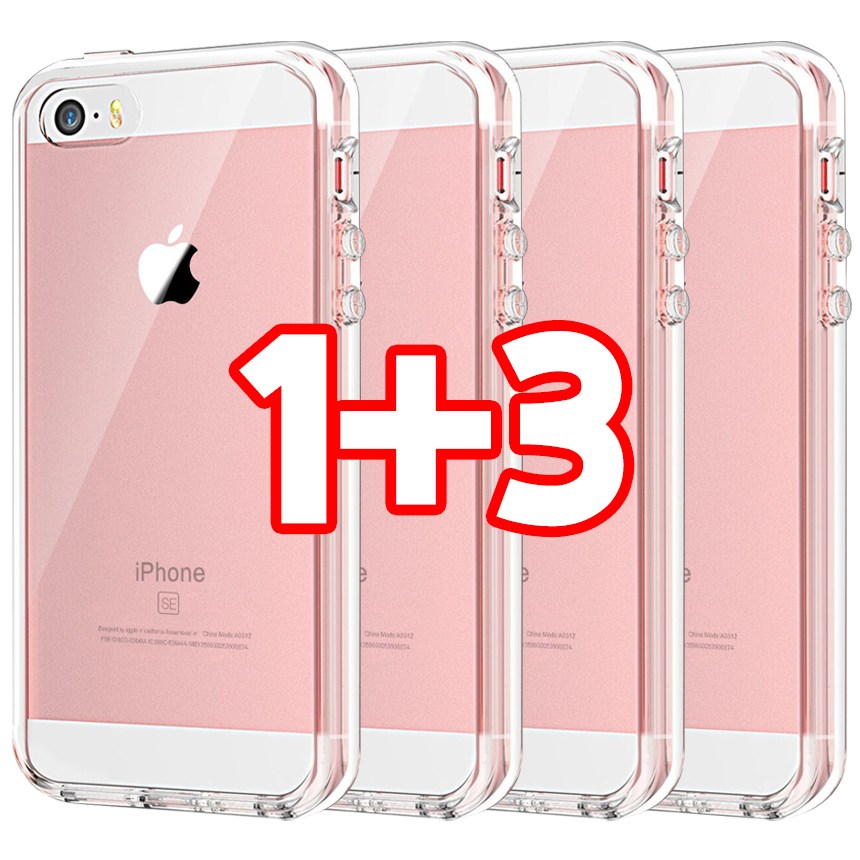 벌크온 1+3 아이폰 5 5S SE 1세대 슬림 투명 젤리 소프트핏 기본 케이스 6,380원