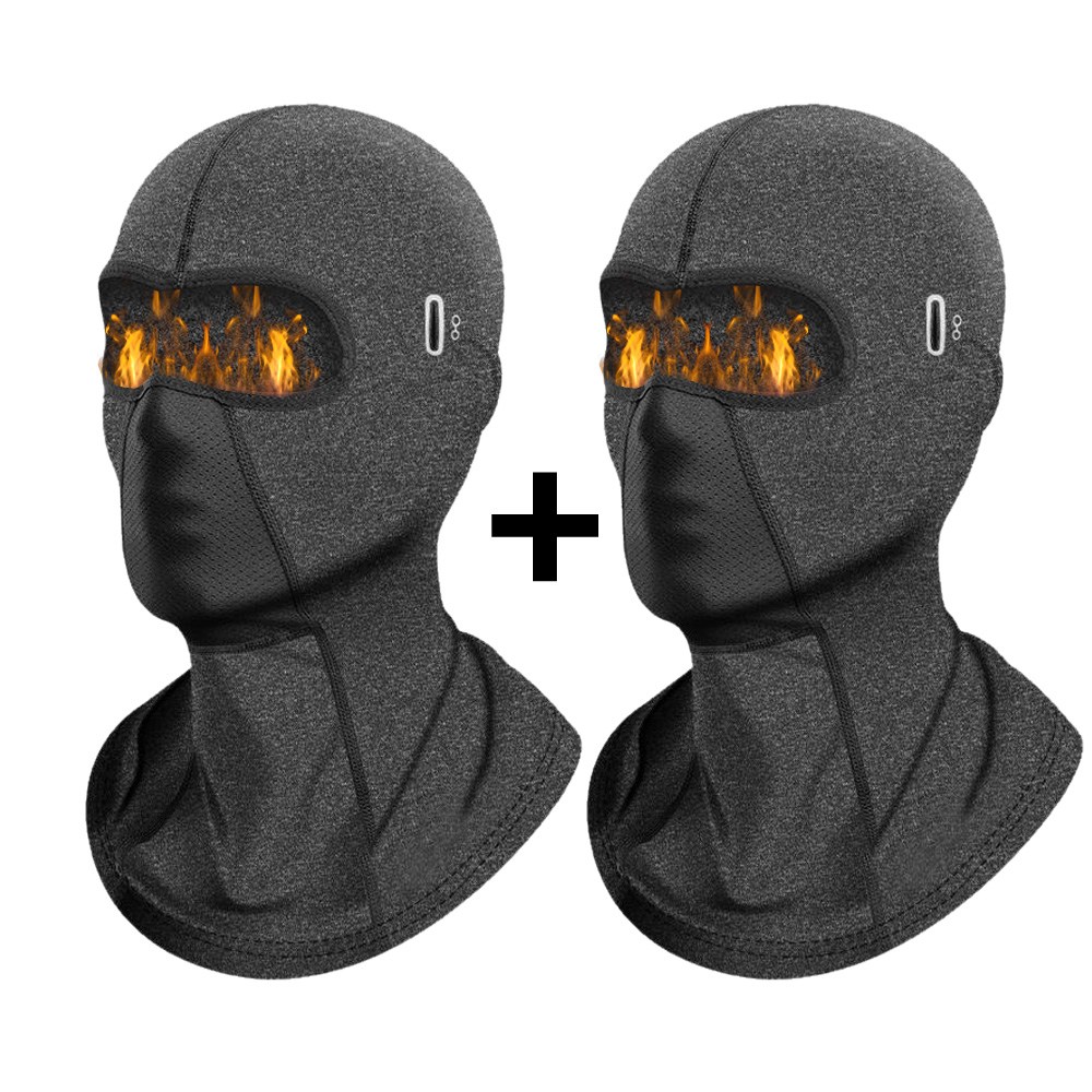 TLB 제로윈드 기모 후드 바라클라바 낚시 오토바이 바이크 헬멧용, 그레이+그레이 1+1, 1개, 현재가 16,900원