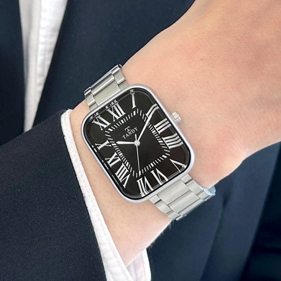 TANDY 탠디 클래식 커플 메탈 손목시계 T-3923 남자 블랙 79,000원