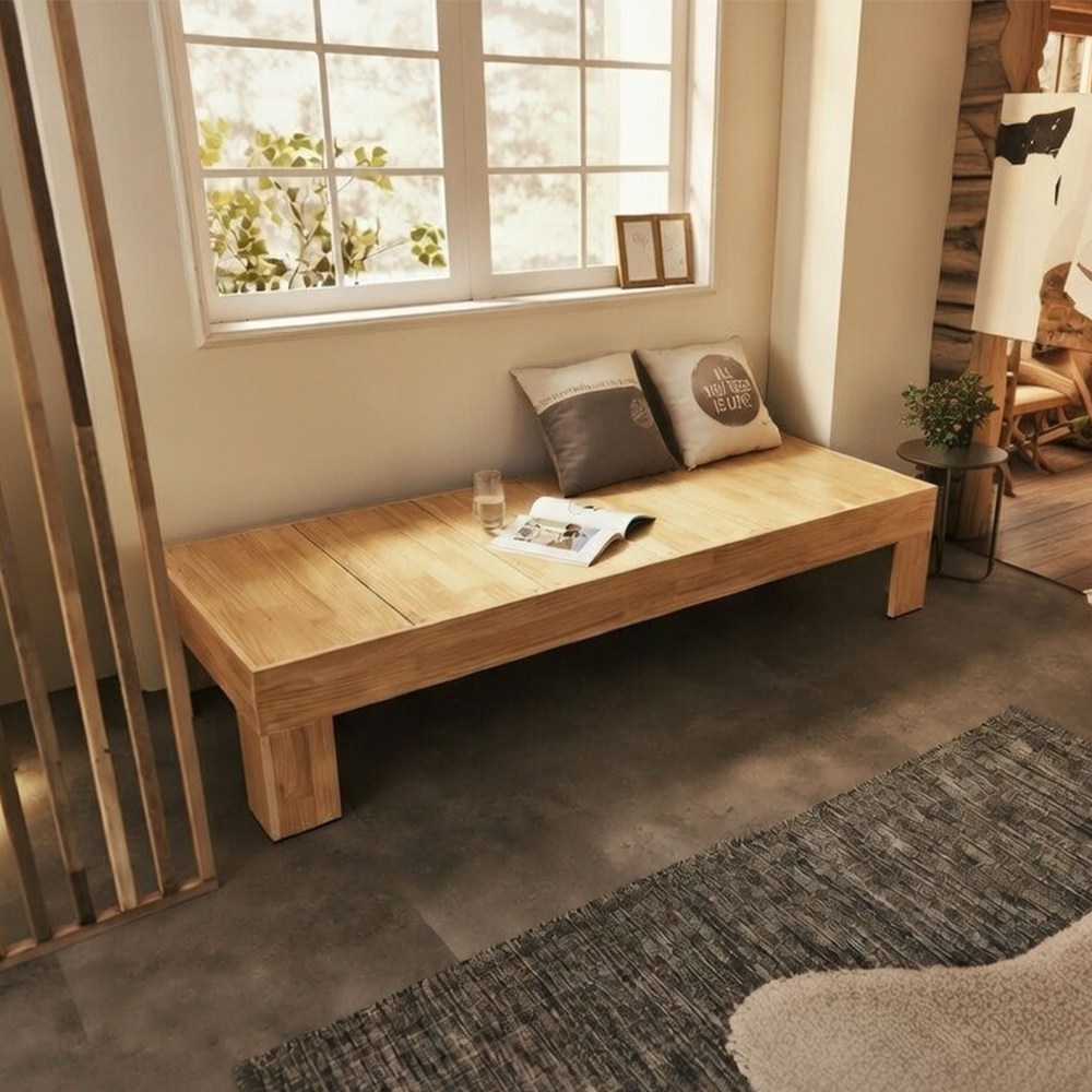 엘엔에스가구 UV뉴송 클로버 소파베드 평상형 저상형 벤치형 (640X2000X400) 매트제외 109,000원