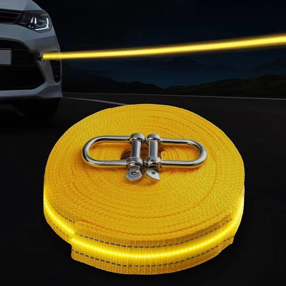 아이레노 자동차 형광 견인로프 야간 식별 고강도 탄성 견인줄 긴급 출동 비상용 자동차 구난 견인 스트랩 17,900원