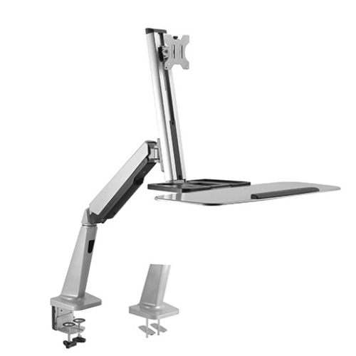 Smartgagu 싱글 모니터거치대 풀모션 책상형 스탠딩 모니터암 13 - 32인치 키보드 받침대 FC-1S, 1개 120,000원