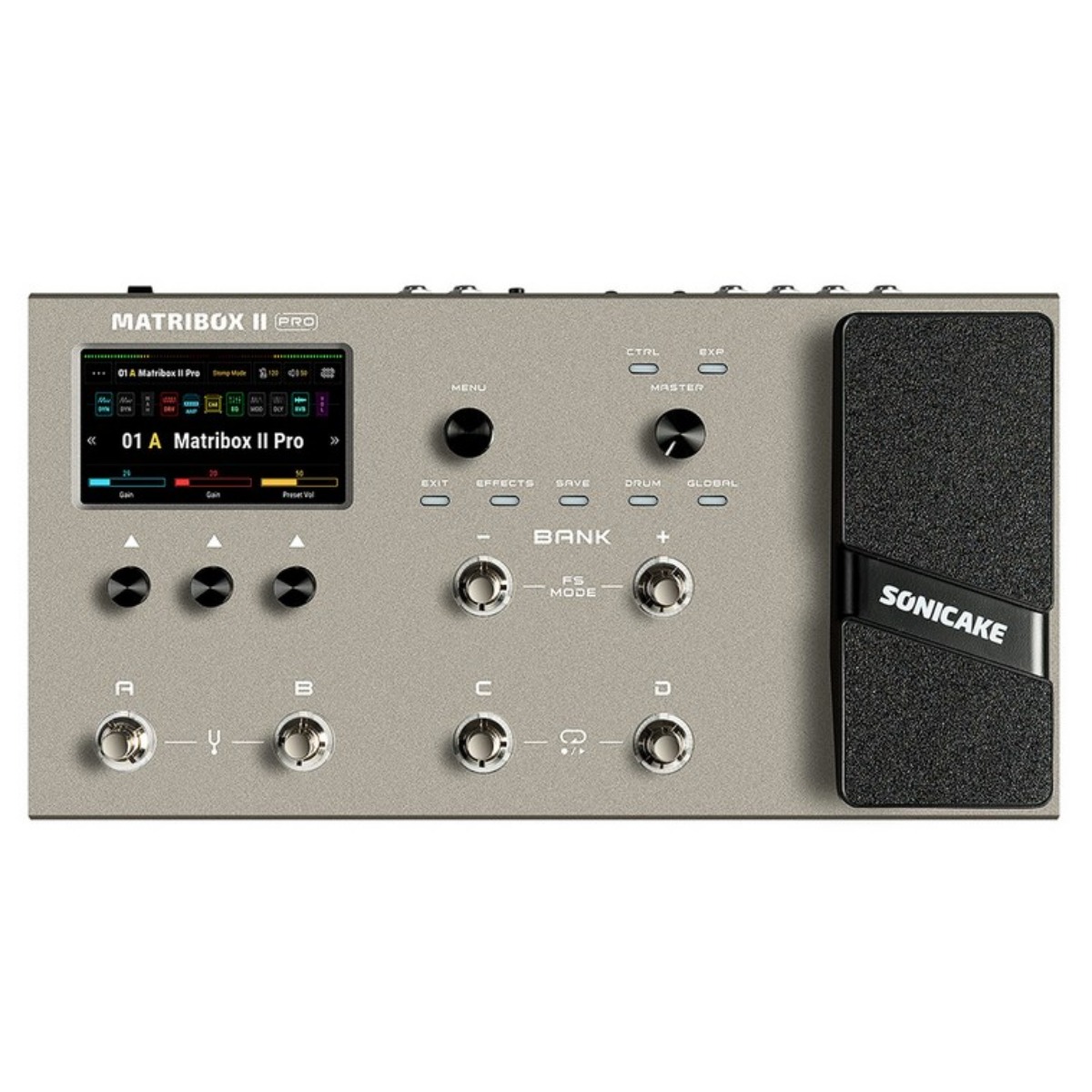 Sonicake Matribox II Pro 소니케이크 메트리박스 QME-200 기타 베이스 입문용 이펙터 멀티이펙터 멀티이펙트 프로세서 QME200, 1개 435,000원