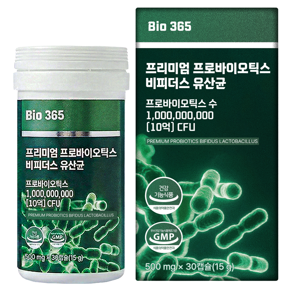 바이오365 프리미엄 프로바이오틱스 비피더스 유산균 15g, 30정, 1개 12,900원