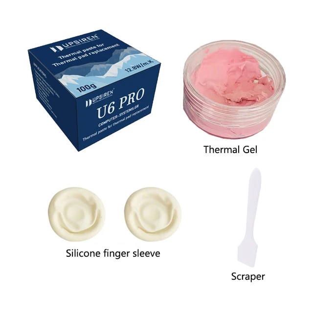 UPSIREN VGA GPU IC 프로세서용 열 퍼티 U6 프로 급속 냉각 패드 교체 차단 고성능 52,200원