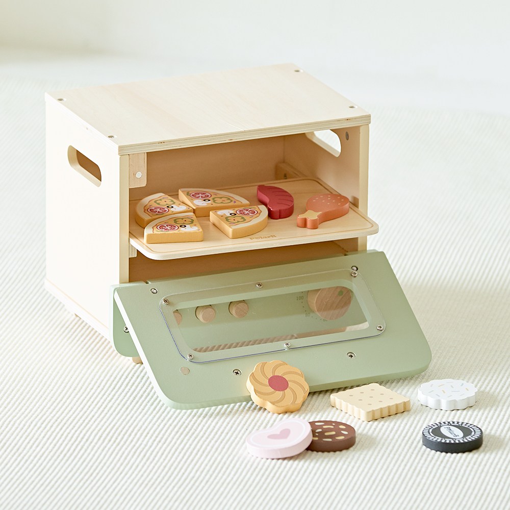 폴라비 원목 오븐 주방놀이 세트 아기 소꿉놀이 장난감 3세 4세 52,000원