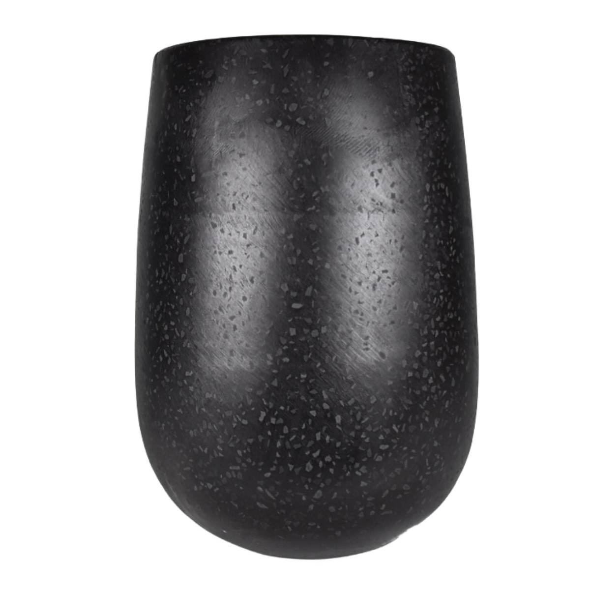 모던레시피 높은 달항아리 모양 시멘트 테라조 원형 화분 / 대포알 빈티지 감성 인테리어 화분, 블랙 테라조, 1개 29,900원