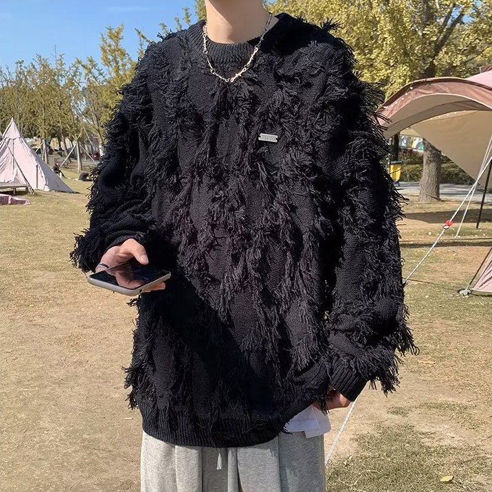 킹앤조이 지코이 태슬 라운드넥 니트 49,800원