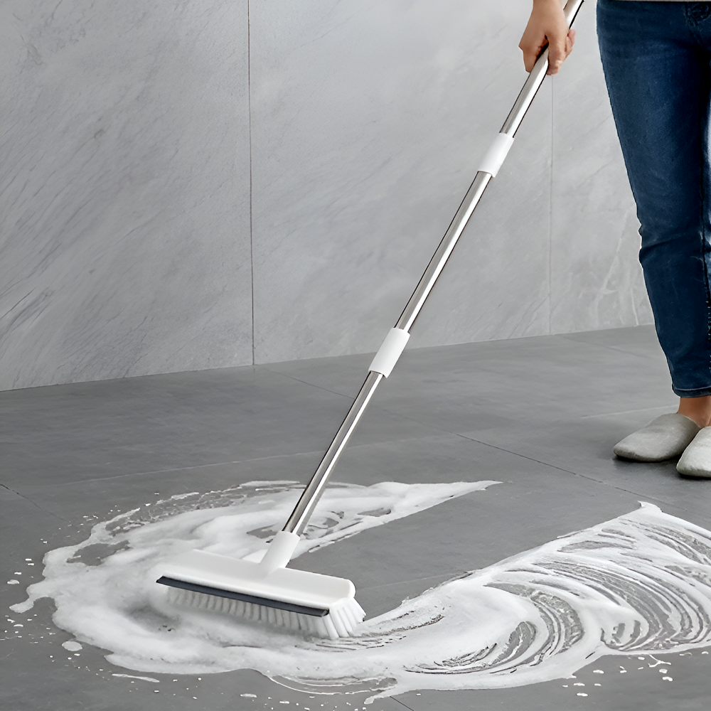 라라마을 허리편한 2 in 1 롱 스탠드 바닥 청소솔, 화이트, 1개 13,500원