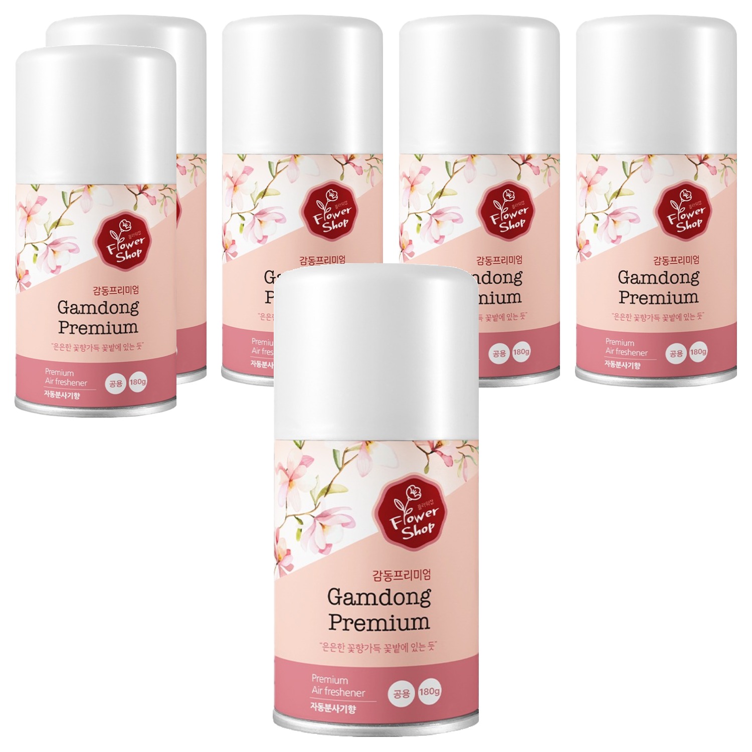감동 프리미엄 자동분사기 향캔, 180g, 6개, 플라워샵 19,800원