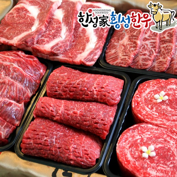 더바른식탁 한우 한우선물세트 1호 3kg 횡성 한우 선물 세트 한우 구이용 한우 투뿔 구이용 550,000원