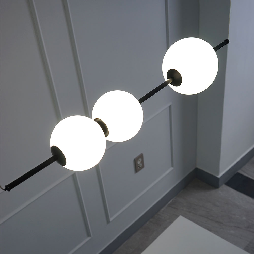 알라딘라이팅 LED 6인용 식탁조명 식탁등 원형 라인 펜던트 조명 엘리아 30W 블랙 인테리어 162,000원