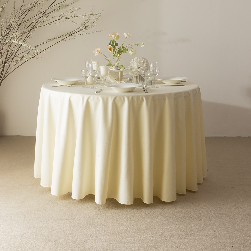대성섬유 대폭 이음선없는 고급융단 호텔 예식장 대형 원형식탁보 75,500원